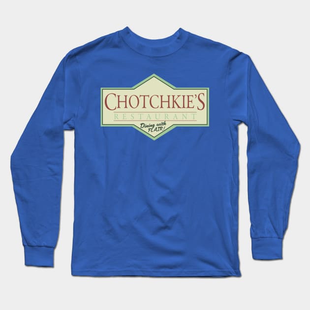 Chotchkies - Dining with Flair Long Sleeve T-Shirt by Meta Cortex